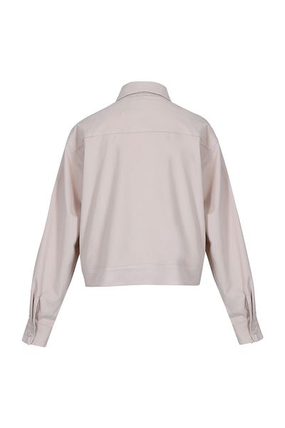 Lufian Beige Gray Women's Outerwear