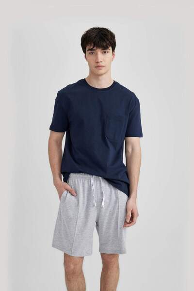 DeFacto Regular Fit Pocket Shorts Pajama Bottoms B7445Ax24Sm