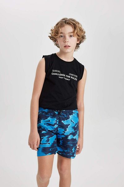 DeFacto Boy's Crew Neck Printed Athlete B6161A824HS