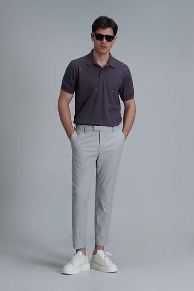 Lufian Pascal Smart Men's Polo T-Shirt Plum