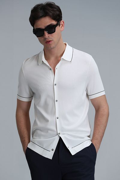 Lufian Gın Men's Sweater Ecru