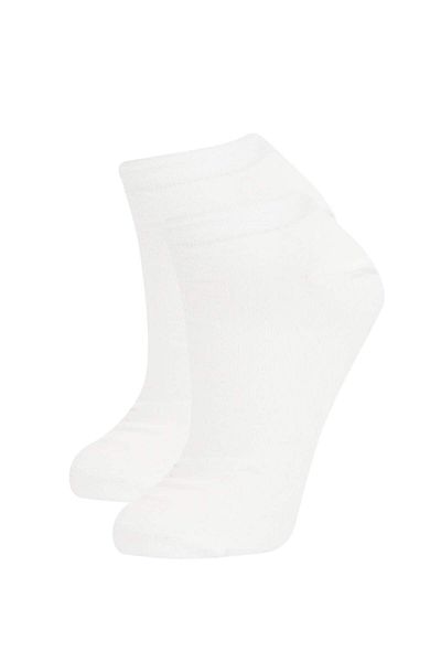 DeFacto Nahtlose 2-teilige Bambus-Booties-Socken für Damen B6008AXNS