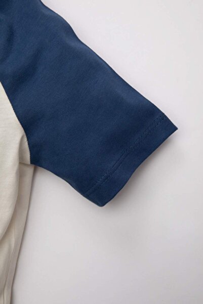 DeFacto Baby Boy 2 Piece Set Printed Short Sleeve T-Shirt Top Jean Shorts C5620A524Sm