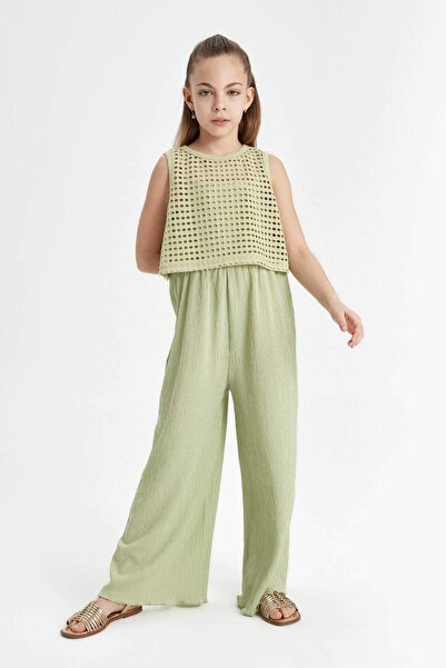 DeFacto Kız Çocuk Kolsuz Uzun Tulum C2992A824SM