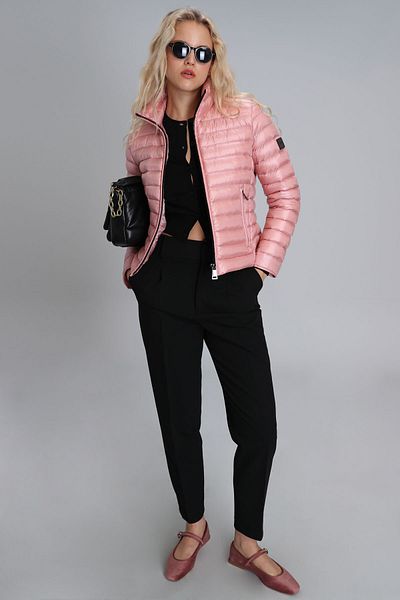 Lufian Light Pink Mary Goose Feather Women's Coat