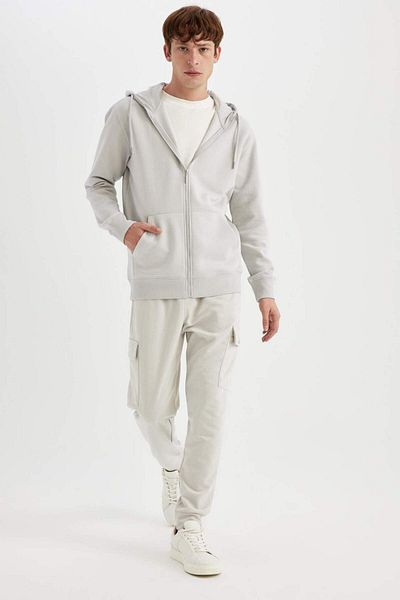 DeFacto Pantaloni de sport subțiri cu croiala normală, buzunare cargo, talie elastică A6209AX24SP