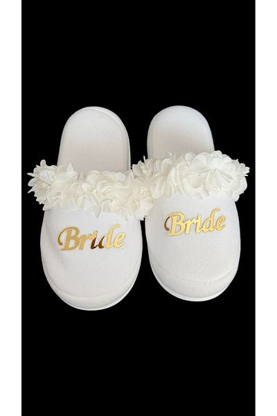 Hüner aksesuar Gold Bride Slippers