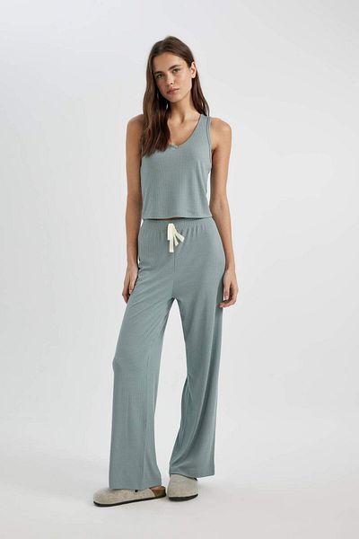 DeFacto Top de pijama cu decolteu în V-Fall in Love C4484AX24SP