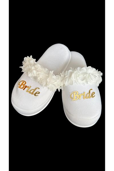 Hüner aksesuar Gold Bride Slippers