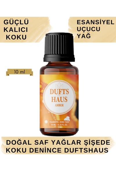 duftshaus Saf Amber Esansiyel Uçucu Koku Yağı Difüzör Esansı Buhurdanlık Yağı...
