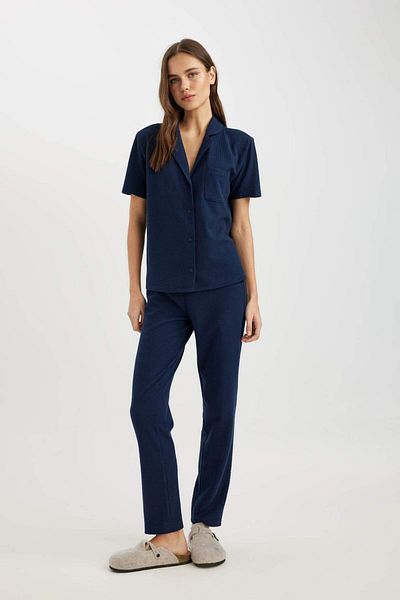 DeFacto Short Sleeve Pajama Top-Fall in Love B6189Ax24Sp