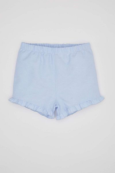 DeFacto Baby Girl 2Pcs Set Short Sleeve Flared Poplin Blouse Shorts C4091A524Sm