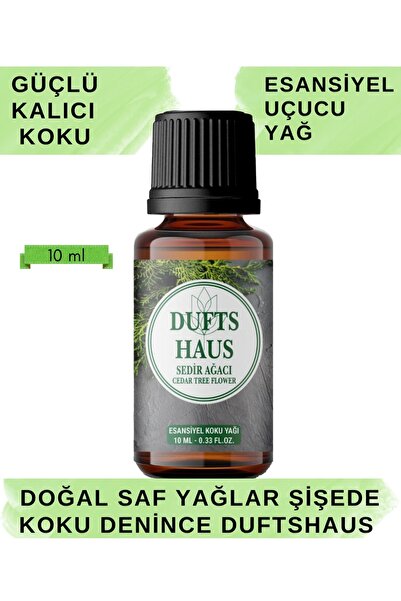 duftshaus Sedir Ağacı Esansiyel Uçucu Koku Yağı Ortam Kokusu Doğal Yağ Organi...
