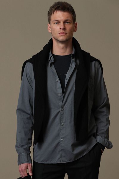 Lufian Real Men's Basic Shirt Comfort Fit Khaki