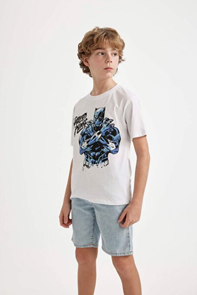 DeFacto Tricou cu mânecă scurtă Marvel Crew Neck pentru băiat C3103A824HS