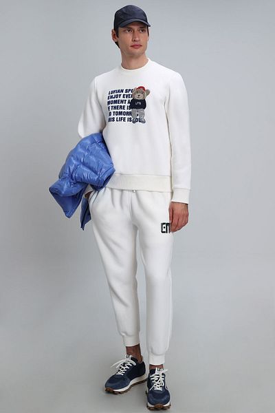 Lufian Bud Men's Sweatshirt Off White