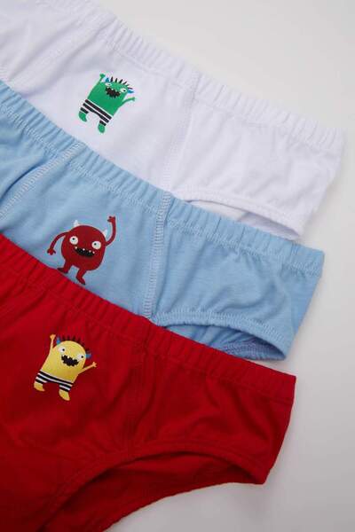 DeFacto Boy's 3-Piece Slip Panties B8572A824SP