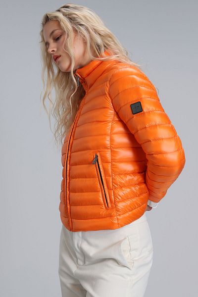 Lufian Orange Mary Goose Feather Women's Coat