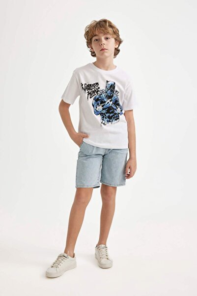 DeFacto Tricou cu mânecă scurtă Marvel Crew Neck pentru băiat C3103A824HS