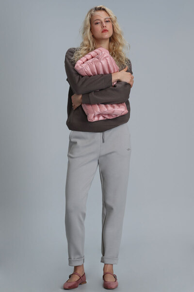 Lufian Amber Knitted Women's Tracksuit Beige