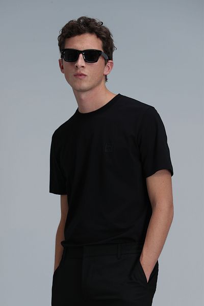 Lufian Black Pablo Graphic T-Shirt - Modern