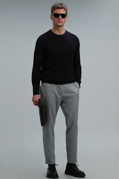 Lufian Best Men's Sweater Dark Navy Blue