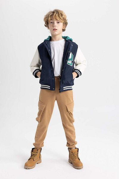 DeFacto Boys' Dark Burning Collar Uniform Sighthound Winter Ice Smart Tray Clothes