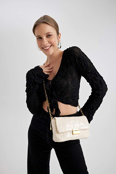 DeFacto Geantă de umăr din piele artificială pentru femei B9357AXNS