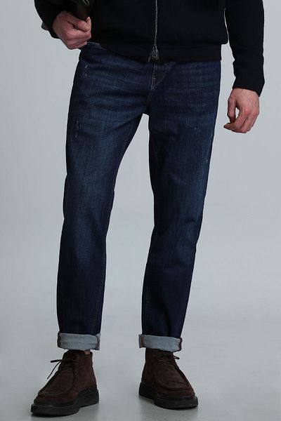Lufian Thor Smart Jean Men's Trousers Regular Fit Blue