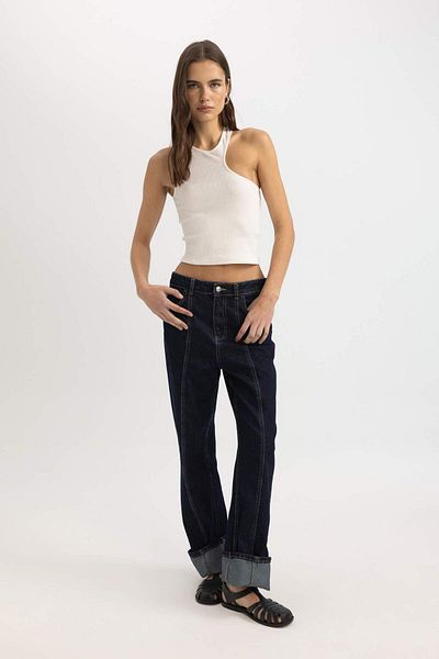 DeFacto Camolă slim fit asimetrică cu nervuri C6246ax24sp