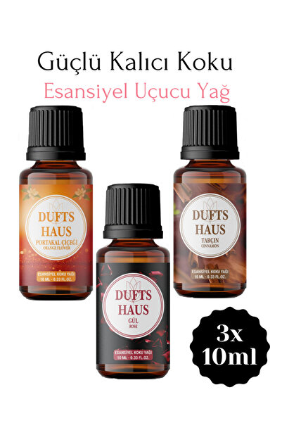 duftshaus Portakal Çiçeği, Gül, Tarçın Esansiyel Uçucu Yağ Buhurdanlık YağDif...