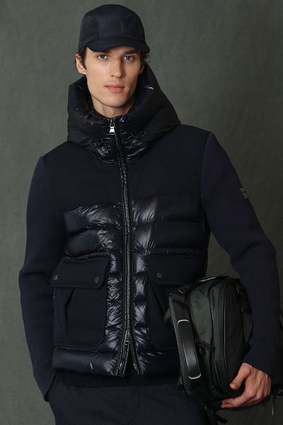 Lufian Palton pentru bărbați Lorenzo Goose Feather Bleumarin
