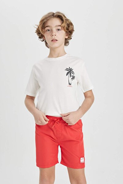 DeFacto Erkek Çocuk Basic Düz Deniz Şortu B7565A824HS