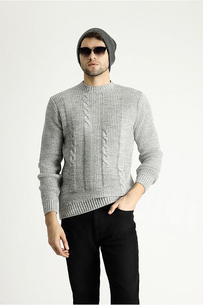 Kiğılı Crew Neck Slim Fit Slim Fit Patterned Knitwear Sweater
