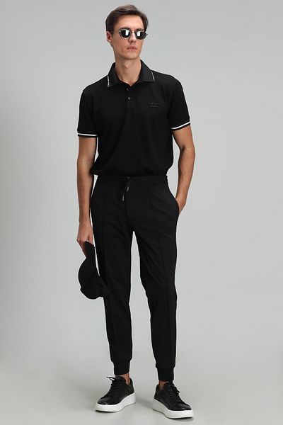 Lufian Pito Jogger Pants Tailored Fit Black