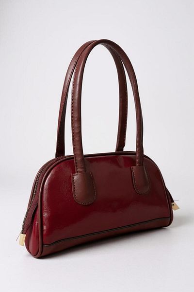 CELESTIAL COLLECTION Cuore Burgundy Stylish Design Gold Zippered Elegant Bag (En 25 - Boy 14 - Aski 20)&L