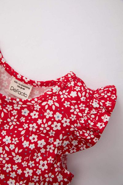 DeFacto Baby Girl Patterned Sleeveless Dress A0136A524SM