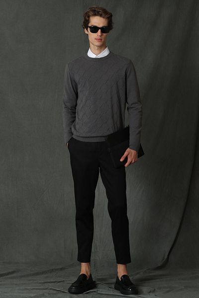 Lufian Tanya Men's Sweater Anthracite
