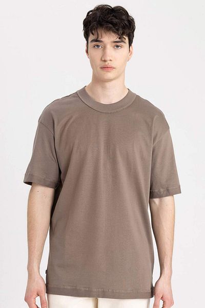 DeFacto Μπλουζάκι με κοντό μανίκι Boxy Fit Crew Neck Basic C2562AX24SM