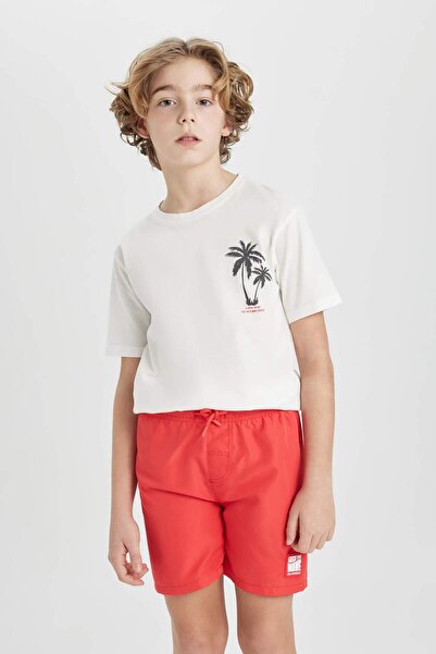 DeFacto Erkek Çocuk Basic Düz Deniz Şortu B7565A824HS