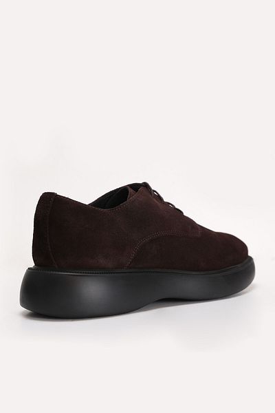Lufian Velluto Men's Suede Casual Shoes Brown