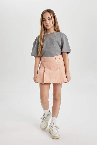 DeFacto Girl's Gabardine Shorts Skirt C0128A824SM