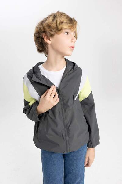 DeFacto Boys Windproof Hooded Raincoat B1850A824SP