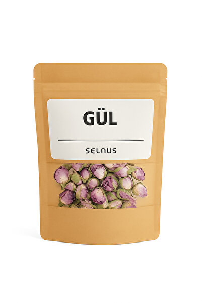 SELNUS Pembe Gül Kurusu 60 Gram Tomurcuk ( Rosa Damascena )