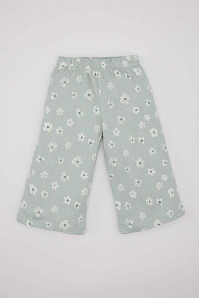 DeFacto Baby Girl Floral Long Sleeve T-shirt Pants Headband 3 Pieces Set C2154A524SP