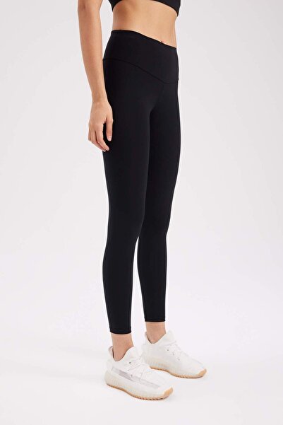 DeFacto DefactoFit Siyah Yüksek Bel Toparlayıcı Beli Saran Sporcu Tayt B0920AX24SP