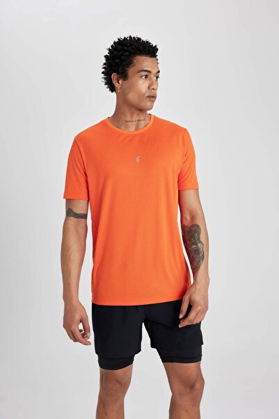 DeFacto Printed Slim Fit Crew Neck Athlete T-Shirt - Short Sleeve X6142Az24Sp