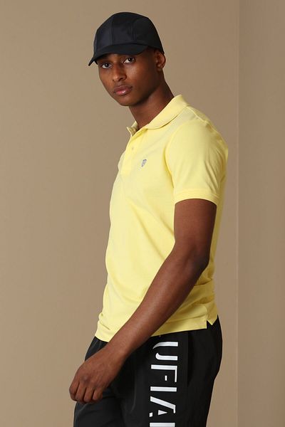 Lufian Laon Sports Polo Neck Men's T-Shirt Yellow