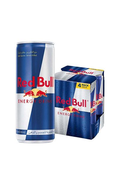 Red Bull مشروب الطاقة 250 مل × 4 قطع