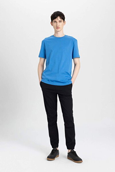 DeFacto Regular Fit Jogger Gabardin Pantolon Beli Bağcıklı Cepli Düz Paça B6148AX24SP